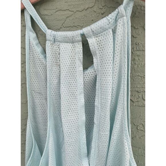 Nike Women's Dri-FIT Tank Top Light Blue Size M Gym Training Sleeveless - Picture 6 of 11